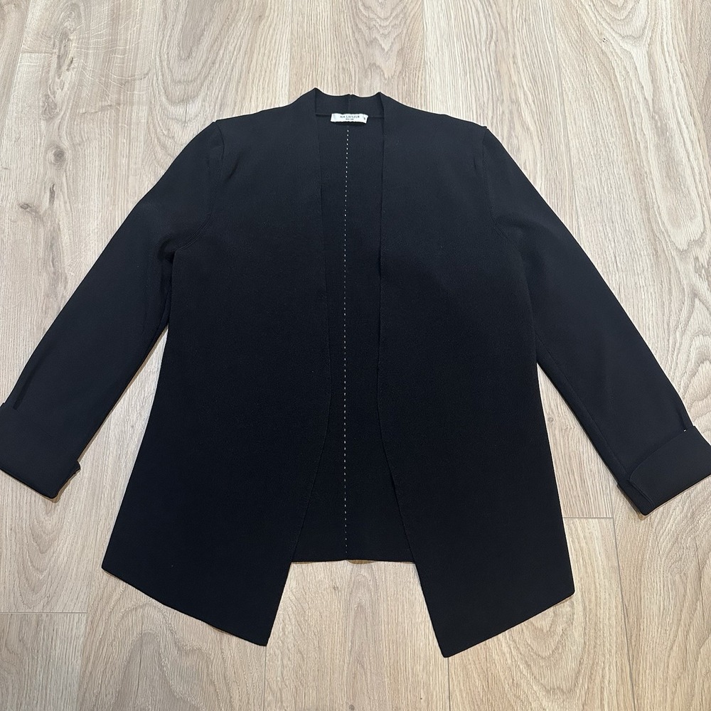 MM LaFleur Woolf Jardigan Womens XL Black Jacket Cardigan Career Minimalist